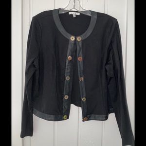 CAbi black ponte knit jacket